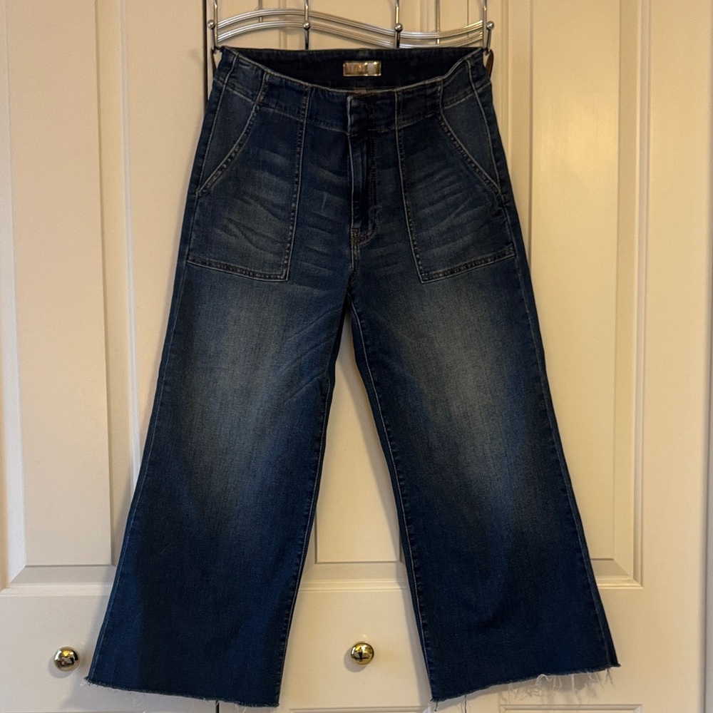 Kut from the Kloth Dark Blue Cropped Jeans